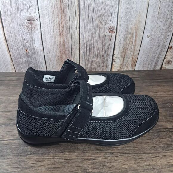 Orthofeet Chattanooga Mary Jane Sandals Shoes Women's Sz 12 2E Wide Black - Picture 2 of 4